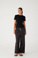 Load image into Gallery viewer, ZULU & ZEPHYR - BLACK RIB HEMP JERSEY T- SHIRT