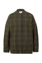 Load image into Gallery viewer, CERES LIFE - RELAXED BOMBER in OLIVE CHECK
