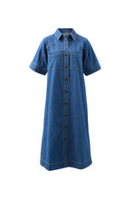Load image into Gallery viewer, CERES LIFE - AVA YOKE DETAIL DENIM MIDI