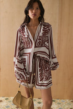 Load image into Gallery viewer, SANCIA - THE SABRINA SHIRT / Lucerne print