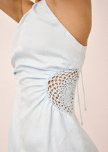 Load image into Gallery viewer, ROAME - ELLERY CROCHET MINI DRESS - ARTIC BLUE
