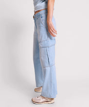 Load image into Gallery viewer, ONETEASPOON - CYBER BLUE NEW FICTIONS LOW WASIT UTILITY JEANS
