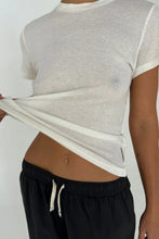 Load image into Gallery viewer, ZULU & ZEPHYR - WHITE RIB HEMP JERSEY T-SHIRT