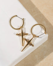 Load image into Gallery viewer, LUV AJ - CROSS HOOPS - GOLD