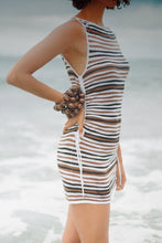 Load image into Gallery viewer, ZULU & ZEPHYR - KNIT MINI DRESS / black stripe