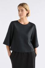 Load image into Gallery viewer, ELK - LLINEN TOP / black