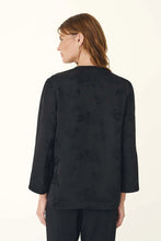 Load image into Gallery viewer, ROWIE - ATTARD JACQUARD TANG SHIRT / noir floral