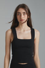 Load image into Gallery viewer, SUMMI SUMMI - SQUARE TANK BLACK
