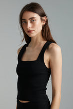 Load image into Gallery viewer, SUMMI SUMMI - SQUARE TANK BLACK