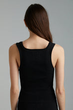 Load image into Gallery viewer, SUMMI SUMMI - SQUARE TANK BLACK