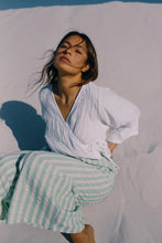 Load image into Gallery viewer, BARE ROADS - MIA WRAP TOP WHITE