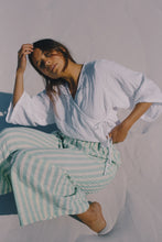 Load image into Gallery viewer, BARE ROADS - MIA WRAP TOP WHITE