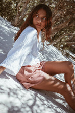 Load image into Gallery viewer, BARE ROADS - MIA WRAP TOP WHITE