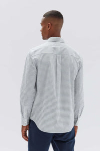 ASSEMBLY - BEN  CHECK L/SLEEVE SHIRT in Cream Navy