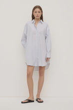 Load image into Gallery viewer, ASSEMBLY - CORA STRIPE SHIRT DRESS / WHITE & NAVY
