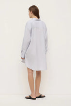 Load image into Gallery viewer, ASSEMBLY - CORA STRIPE SHIRT DRESS / WHITE & NAVY
