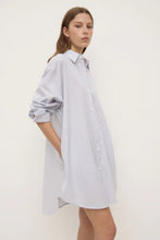 Load image into Gallery viewer, ASSEMBLY - CORA STRIPE SHIRT DRESS / WHITE & NAVY