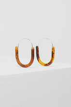 Load image into Gallery viewer, ELK - AKI HOOP EARRINGS in tortoise shell