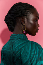 Load image into Gallery viewer, ELK - AKI HOOP EARRINGS in tortoise shell