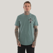 Load image into Gallery viewer, KISS CHACEY - PROMISE DUAL CURVED TEE / pigmet goblin blue