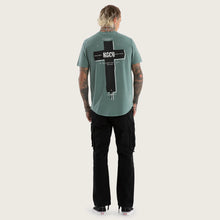 Load image into Gallery viewer, KISS CHACEY - PROMISE DUAL CURVED TEE / pigmet goblin blue