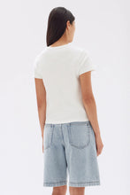 Load image into Gallery viewer, ASSEMBLY - LYLA CAP SLEEVE TEE / antique white
