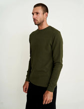 Load image into Gallery viewer, MR SIMPLE - SMITH L/S WAFFLE TEE - fatigue