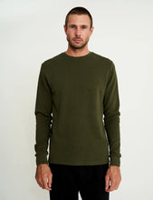 Load image into Gallery viewer, MR SIMPLE - SMITH L/S WAFFLE TEE - fatigue