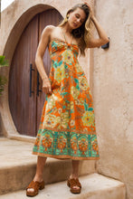 Load image into Gallery viewer, NINE LIVES BAZAAR - CARMEN MIDI DRESS / Tango