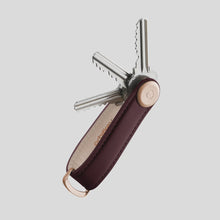 Load image into Gallery viewer, ORBITKEY - KEY ORGANISER LEATHER - WINE