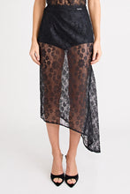 Load image into Gallery viewer, PFEIFFER - VELORA LACE SKIRT - BLACK