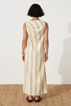 Load image into Gallery viewer, ZULU & ZEPHYR - NATURAL STRIPE ORGANIC COTTON DRESS