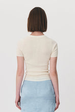 Load image into Gallery viewer, ROWIE - RIB KNIT TEE BONE