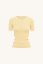 Load image into Gallery viewer, ROWIE - RIB KNIT TEE - BUTTER