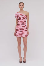 Load image into Gallery viewer, SUBOO - LUCA MESH OFF SHOULDER MINI - PINK RED
