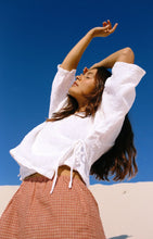 Load image into Gallery viewer, BARE ROADS - MIA WRAP TOP WHITE