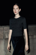 Load image into Gallery viewer, ROWIE - STANLEY LUREX KNIT TEE