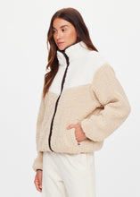 Load image into Gallery viewer, THE UPSIDE - HARLOW FLEECE ZIP THROUGH / pebble