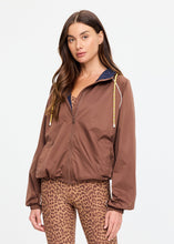Load image into Gallery viewer, THE UPSIDE - LILA ZIP THROUGH JACKET / chocolate