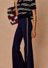 Load image into Gallery viewer, THE UPSIDE - JOYELA PANELLED FLARE PANT / navy