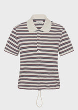 Load image into Gallery viewer, THE UPSIDE - SOPHIE CROPPED POLO SHIRT / stripe