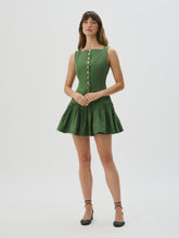 Load image into Gallery viewer, ROAME - BASIL MINI DRESS / OLIVIE