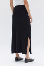 Load image into Gallery viewer, ASSEMBLY - WOOL CASHMERE RIB SKIRT in BLACK
