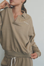 Load image into Gallery viewer, ZULU & ZEPHYR - COLLARED SPORT SWEATSHIRT / olive