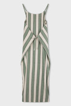 Load image into Gallery viewer, ZULU & ZEPHYR - EUCALYPTUS STRIPE ORGANIC COTTON DRESS
