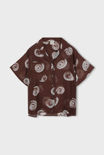 Load image into Gallery viewer, ZULU & ZEPHYR - COCOA SWIRL SHEER TEXTURED SHIRT