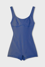 Load image into Gallery viewer, ZULU & ZEPHYR - STRIP RIB BRALETTE BODYSUIT / dolphin blue