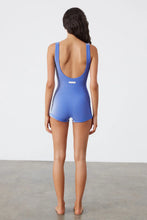 Load image into Gallery viewer, ZULU & ZEPHYR - STRIP RIB BRALETTE BODYSUIT / dolphin blue