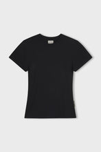 Load image into Gallery viewer, ZULU & ZEPHYR - BLACK RIB HEMP JERSEY T- SHIRT