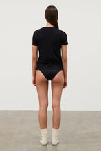 Load image into Gallery viewer, ZULU & ZEPHYR - BLACK RIB HEMP JERSEY T- SHIRT